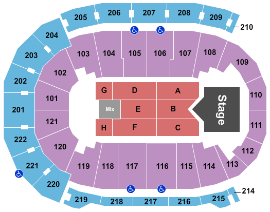 Ford Center Rascal Flatts Seating Chart